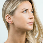 Gold Plated 13 mm Spring Illusion Clip On Hoop Earrings - Simply Whispers