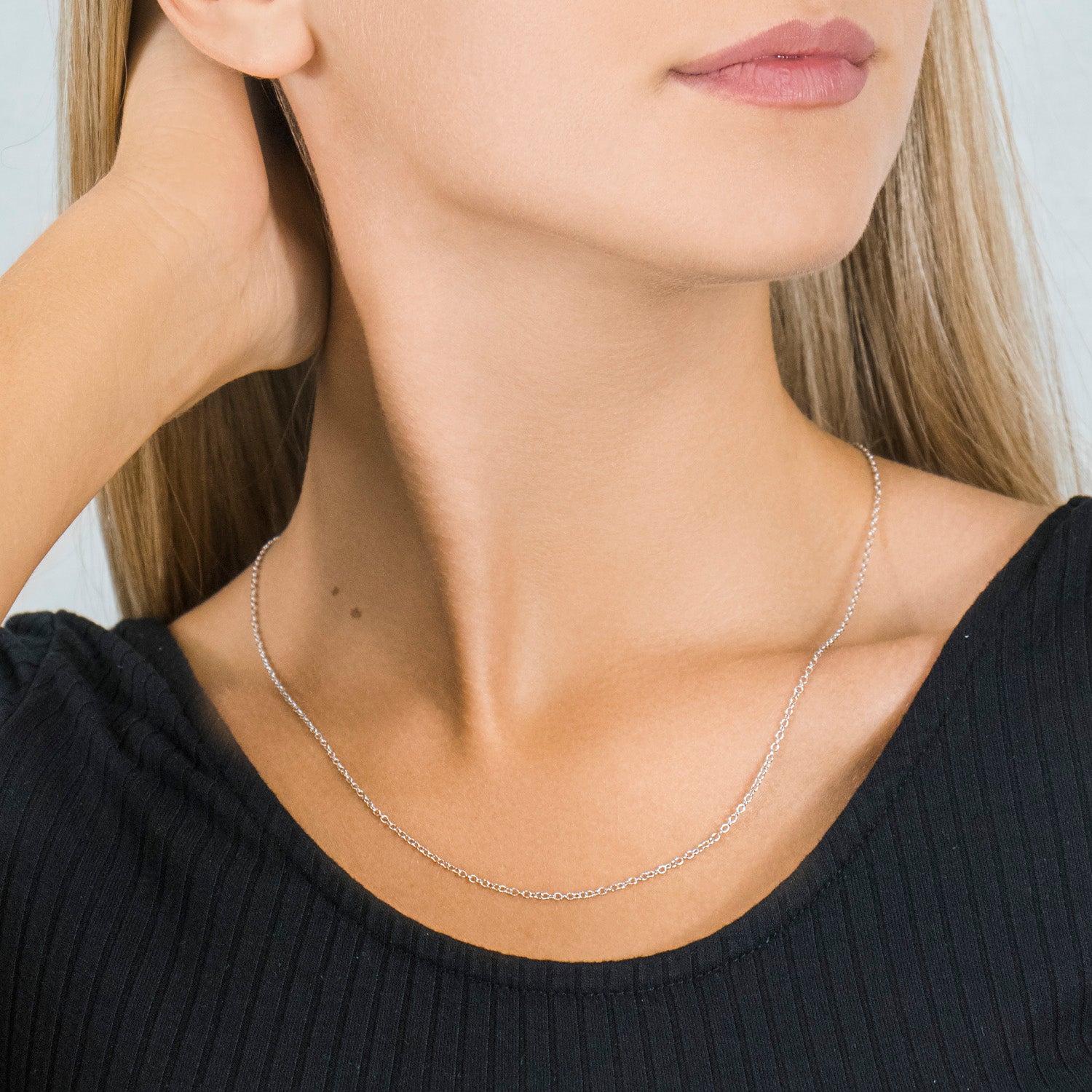 Silver Plated 20 inch Pendant Chain Necklace - Simply Whispers