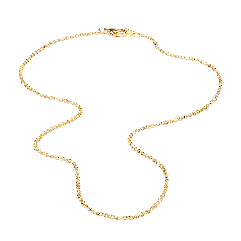 Gold Plated 20 inch Pendant Chain Necklace - Simply Whispers