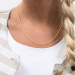 Gold Plated 18 inch Fancy Pendant Necklace - Simply Whispers