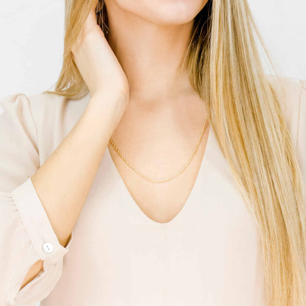 Gold Plated 24 inch Fancy Pendant Necklace - Simply Whispers