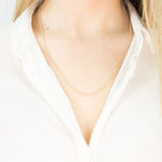 Gold Plated 20 inch Thin Rope Chain Necklace - Simply Whispers