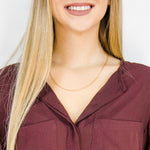 Gold Plated 20 inch Fancy Pendant Chain Necklace - Simply Whispers