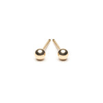 14k Gold 3 mm Ball Stud Earrings - Simply Whispers