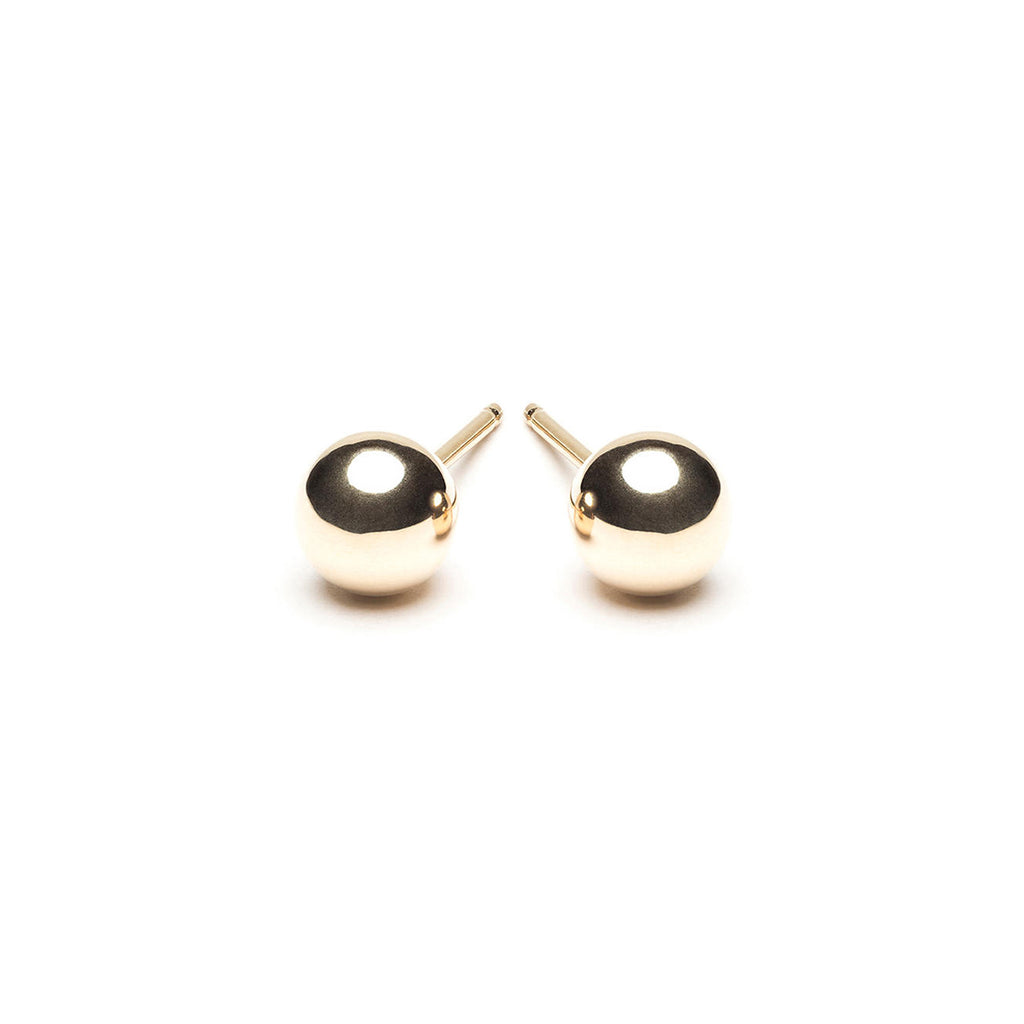 14k Gold 5 mm Ball Stud Earrings - Simply Whispers