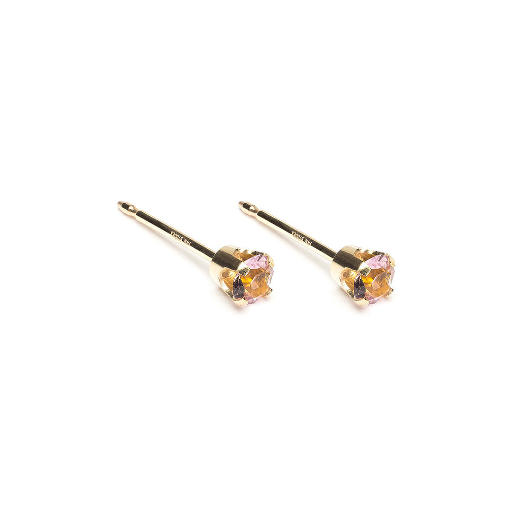 14k Gold June Birthstone Stud Earrings - Simply Whispers