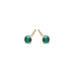 14k Gold December Birthstone Stud Earrings - Simply Whispers