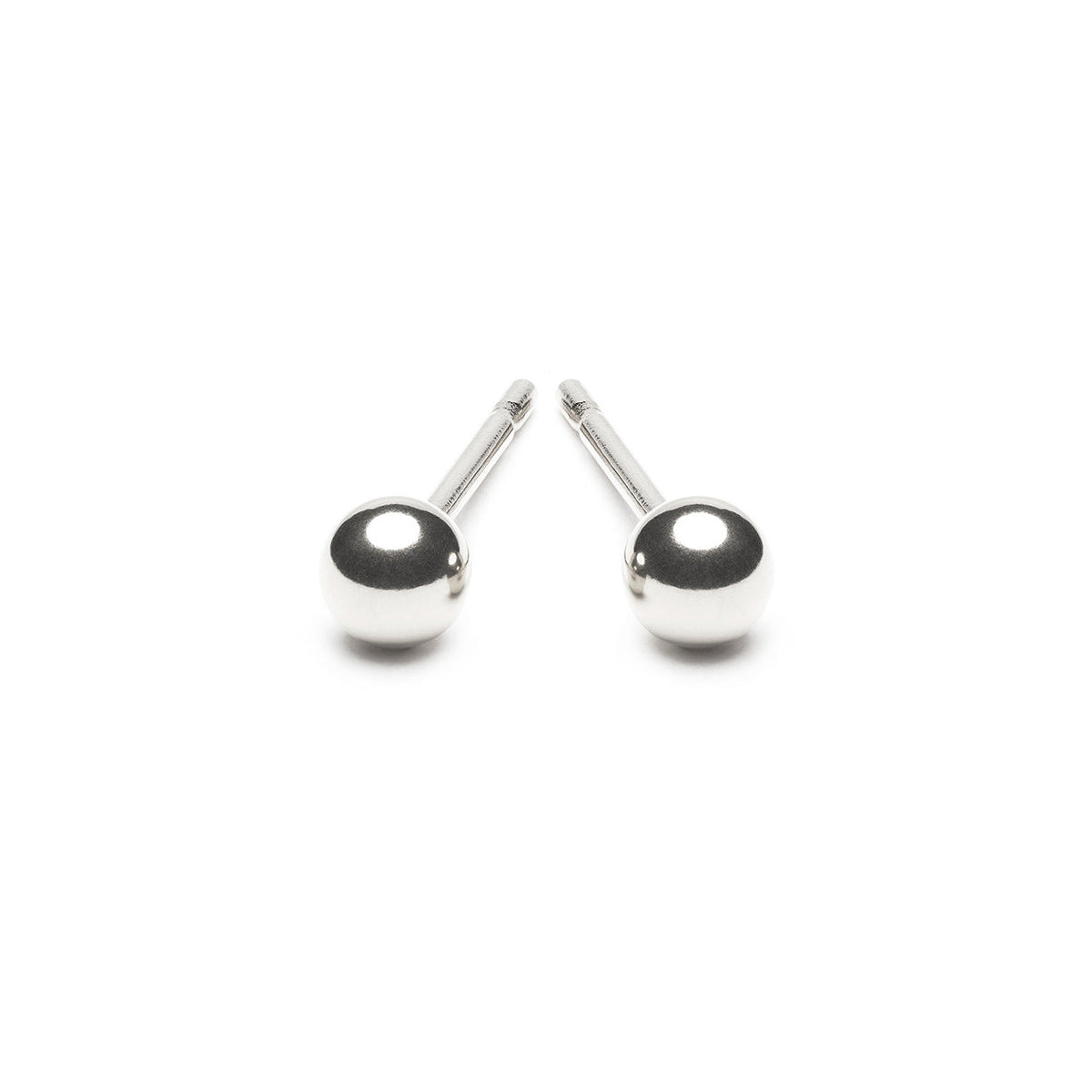Sterling Silver 4 mm Ball Stud Earrings - Simply Whispers
