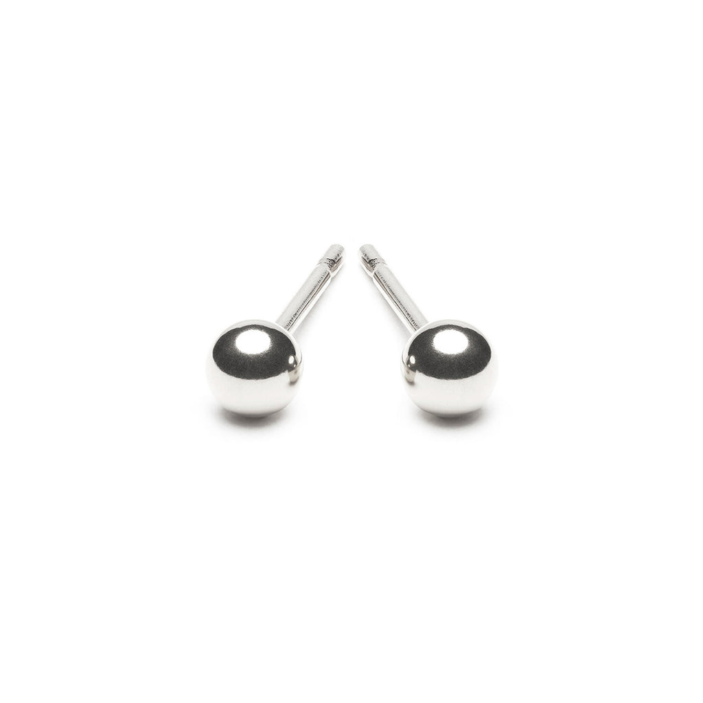 Sterling Silver 4 mm Ball Stud Earrings - Simply Whispers