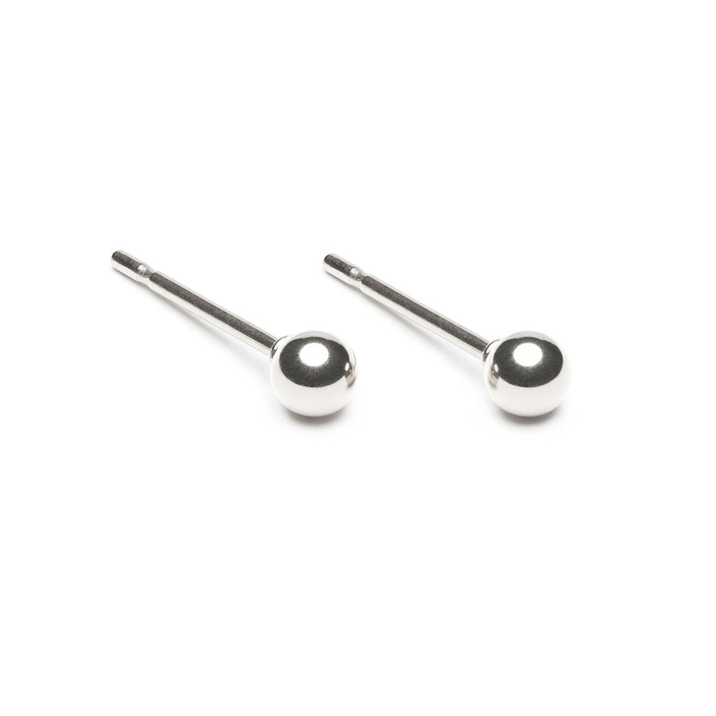 Sterling Silver 4 mm Ball Stud Earrings - Simply Whispers