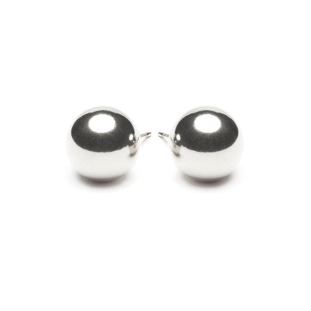 Sterling Silver 10 mm Ball Stud Earrings - Simply Whispers