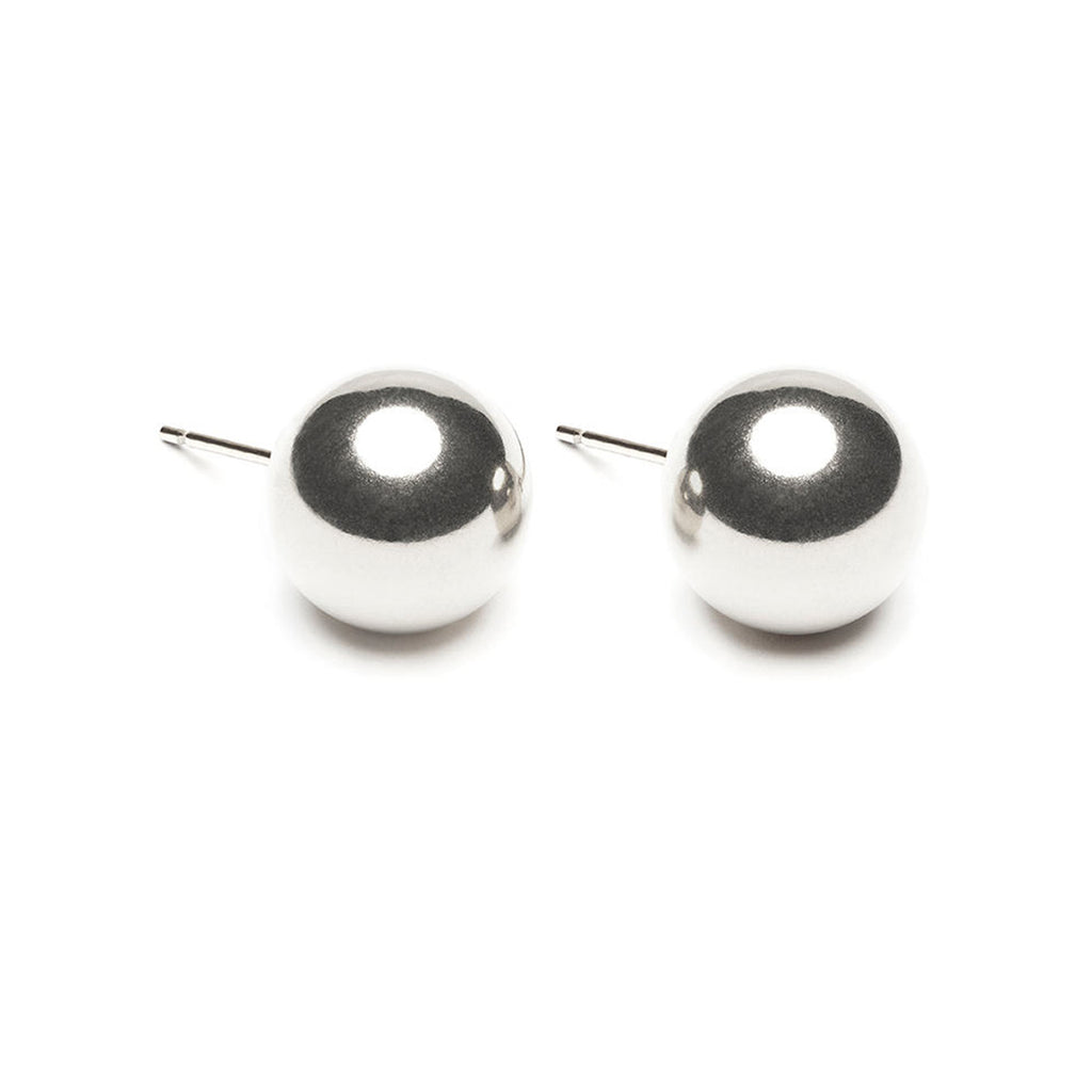 Sterling Silver 10 mm Ball Stud Earrings - Simply Whispers