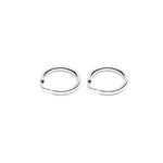 Silver Small Endless Hoop Earrings - Simply Whispers