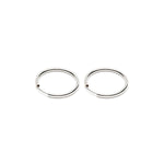 Silver Medium Endless Hoop Earrings - Simply Whispers