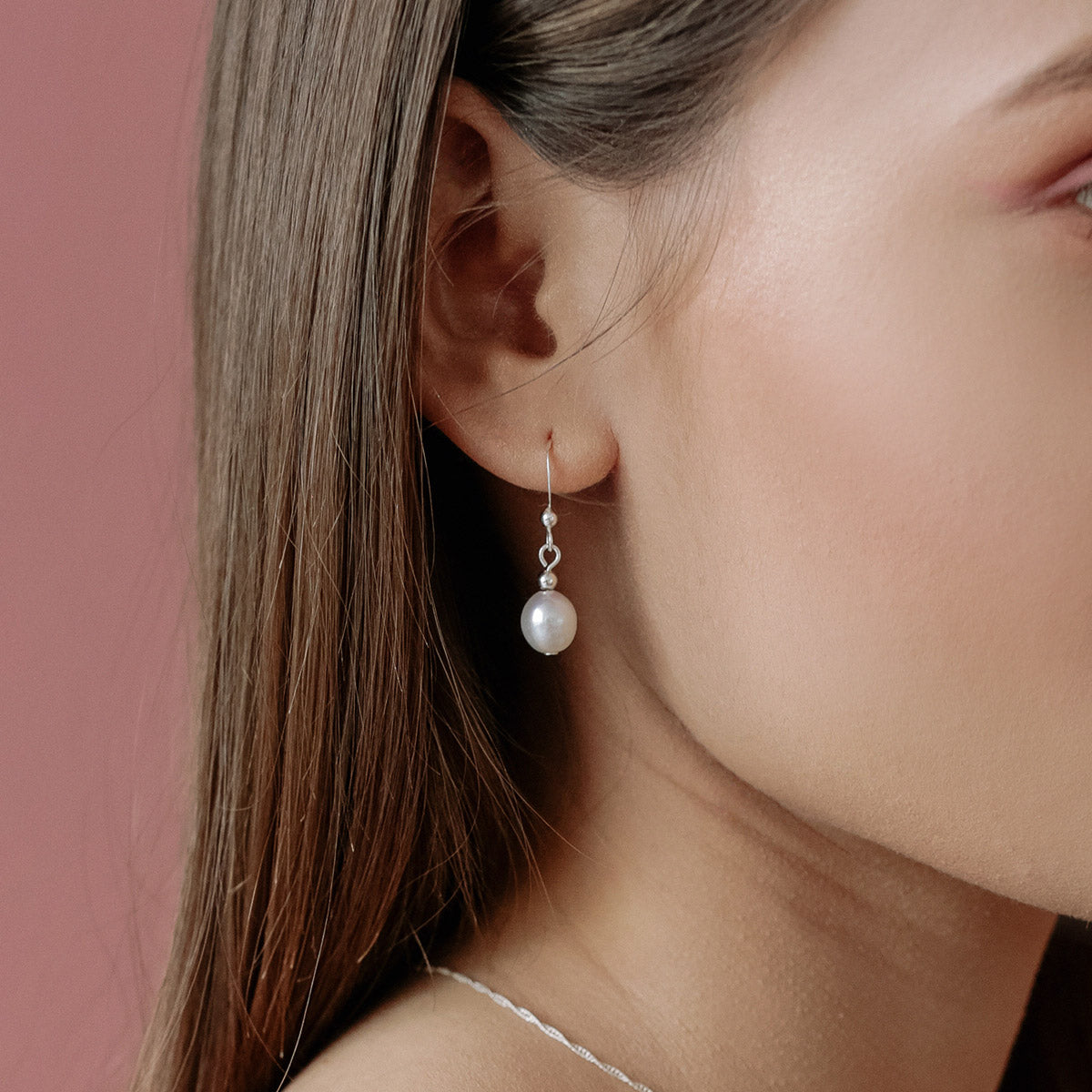 Simply Romantic Sterling Silver Pearl Earrings Simply Whispers