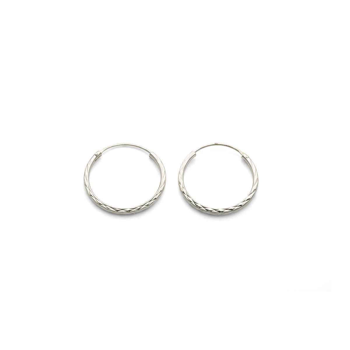 Silver Medium Hoop Earrings | Simply Whispers