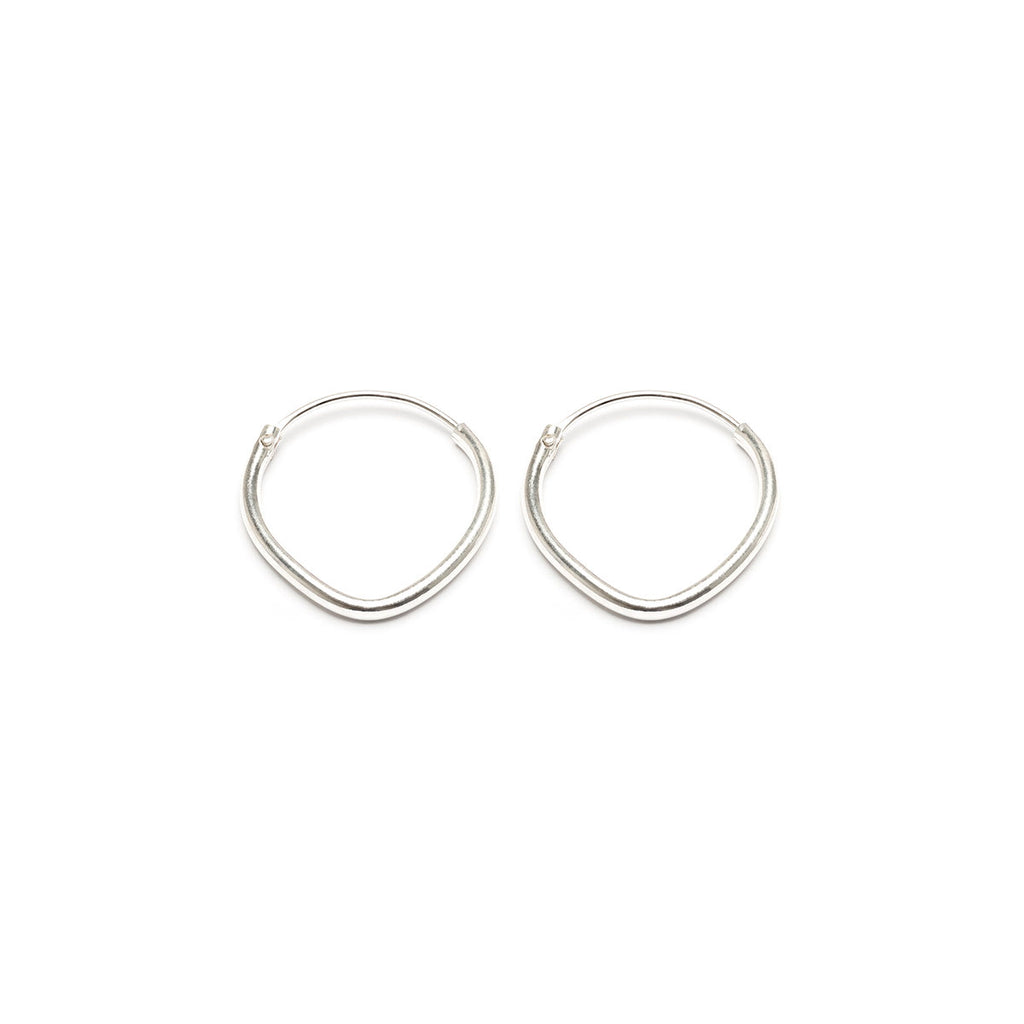 Sterling Silver Oval Hoop Earrings - Simply Whispers