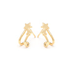 Double Star Huggie Hoops - Simply Whispers