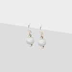 Sterling silver aquamarine french hook earrings - Simply Whispers