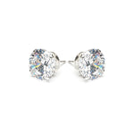 Sterling Silver 10 mm Round Cubic Zirconia Stud Earrings - Simply Whispers