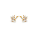 Pearl & Crystal Flower Earrings - Simply Whispers