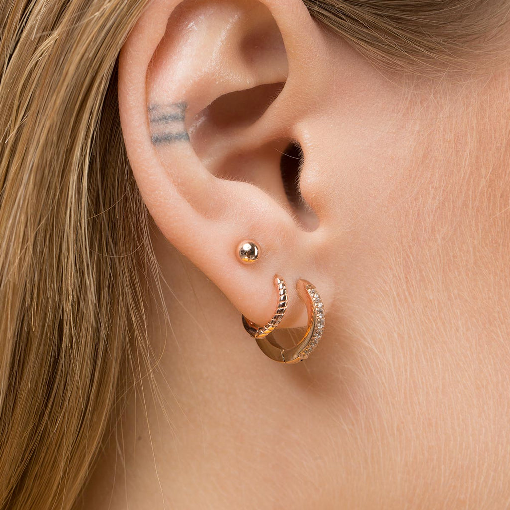 Small Twist Huggie Earrings - Simply Whispers