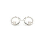 Stainless Steel Claddagh Stud Earrings - Simply Whispers
