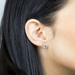 Stainless Steel Claddagh Stud Earrings - Simply Whispers