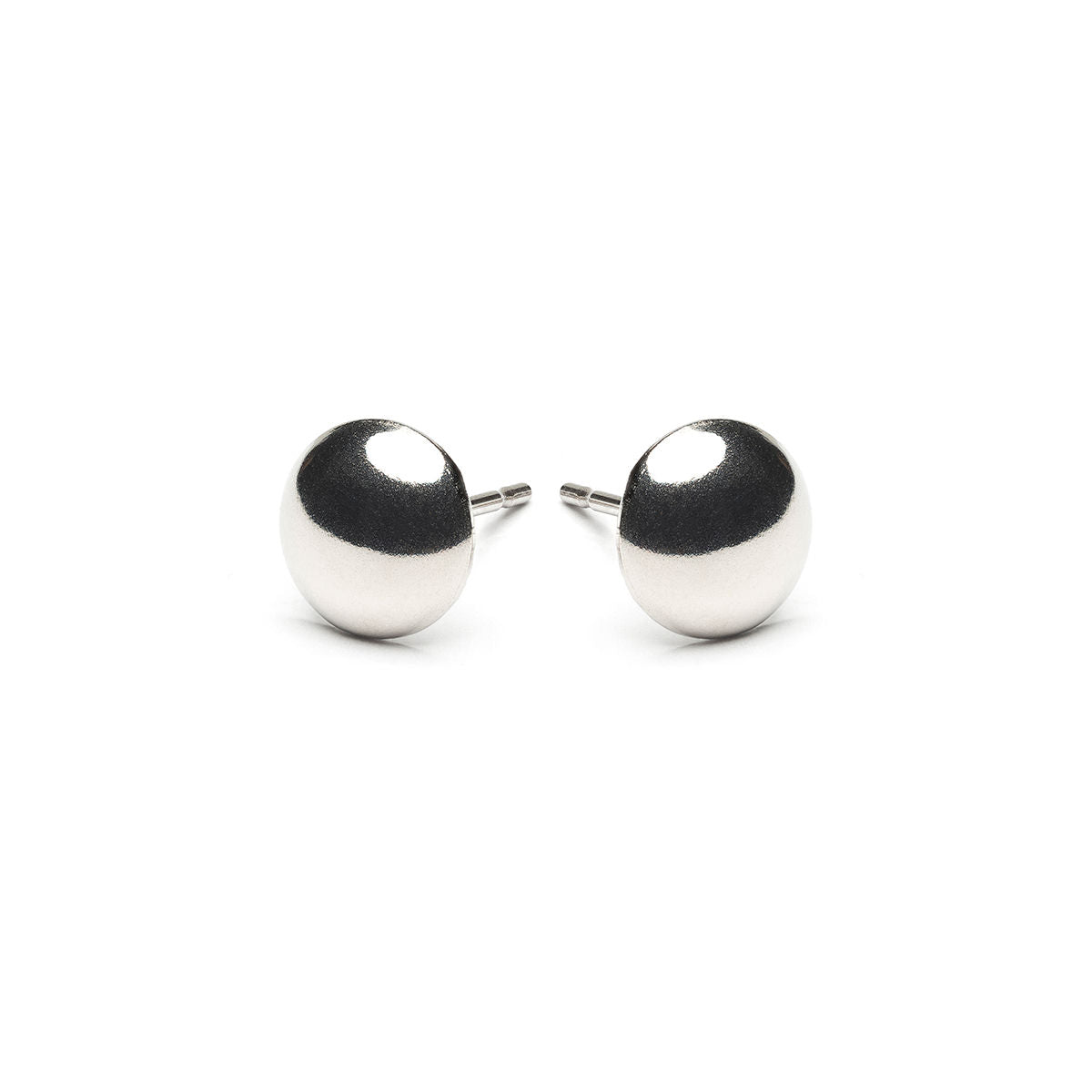 Stainless Steel 8 mm Dome Stud Earrings - Simply Whispers