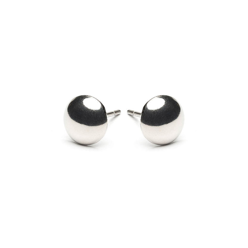 Stainless Steel 8 mm Dome Stud Earrings - Simply Whispers