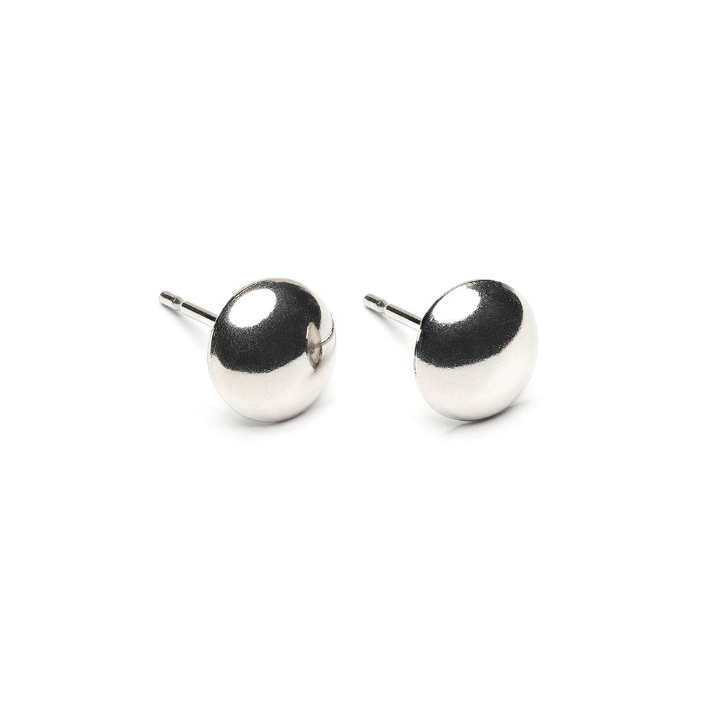 Stainless Steel 8 mm Dome Stud Earrings - Simply Whispers