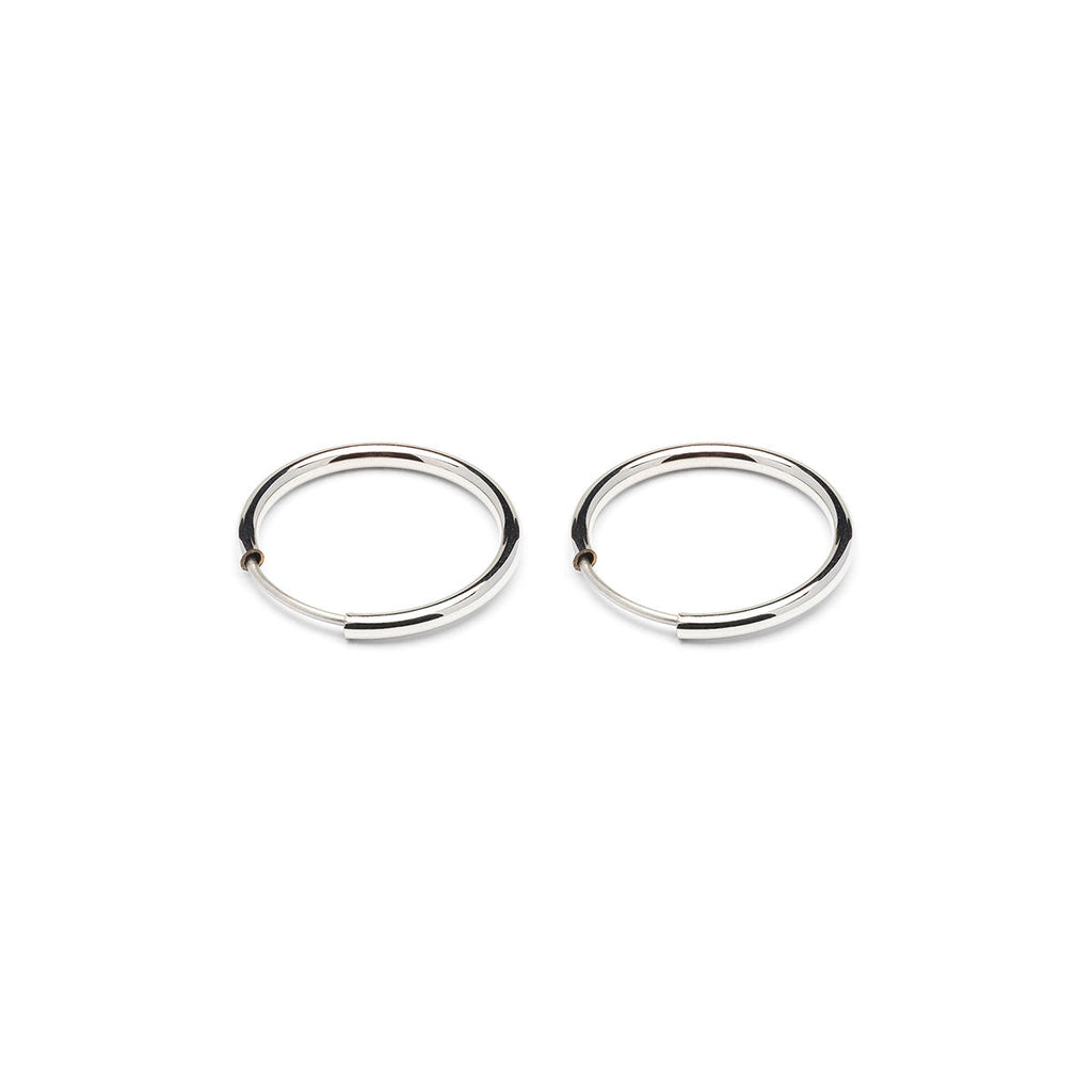 Small Hoops Silver Plated - Simply Whispers