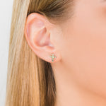 Stainless Steel Cross August Stud Earrings - Simply Whispers
