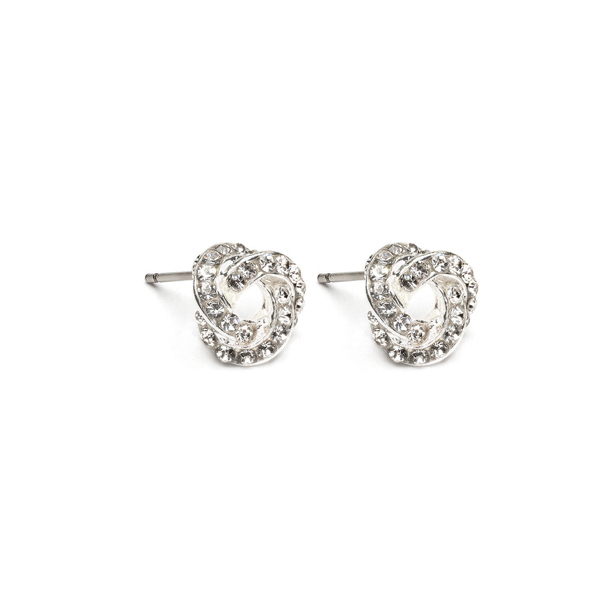 Knot Crystal Stud Earrings - Simply Whispers