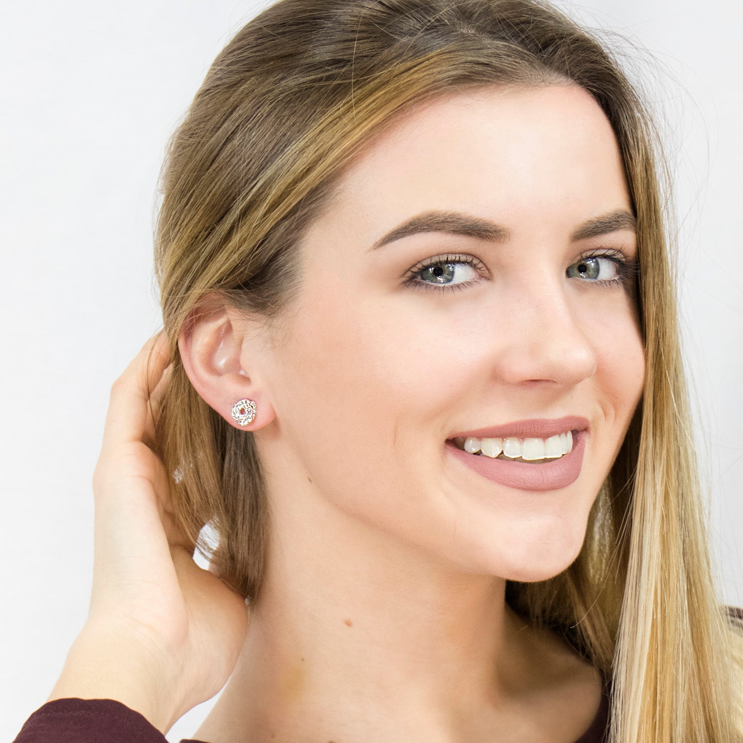 Knot Crystal Stud Earrings - Simply Whispers
