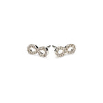 Silver Plated Infinity Stud Earrings - Simply Whispers