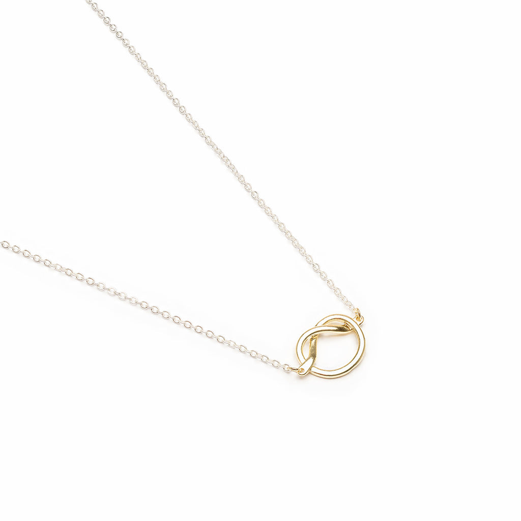 Knot Necklace Gold & Silver Plated - Simply Whispers