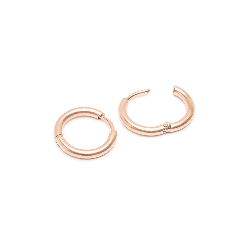 Small Huggies Rose Gold Plated - Simply Whispers