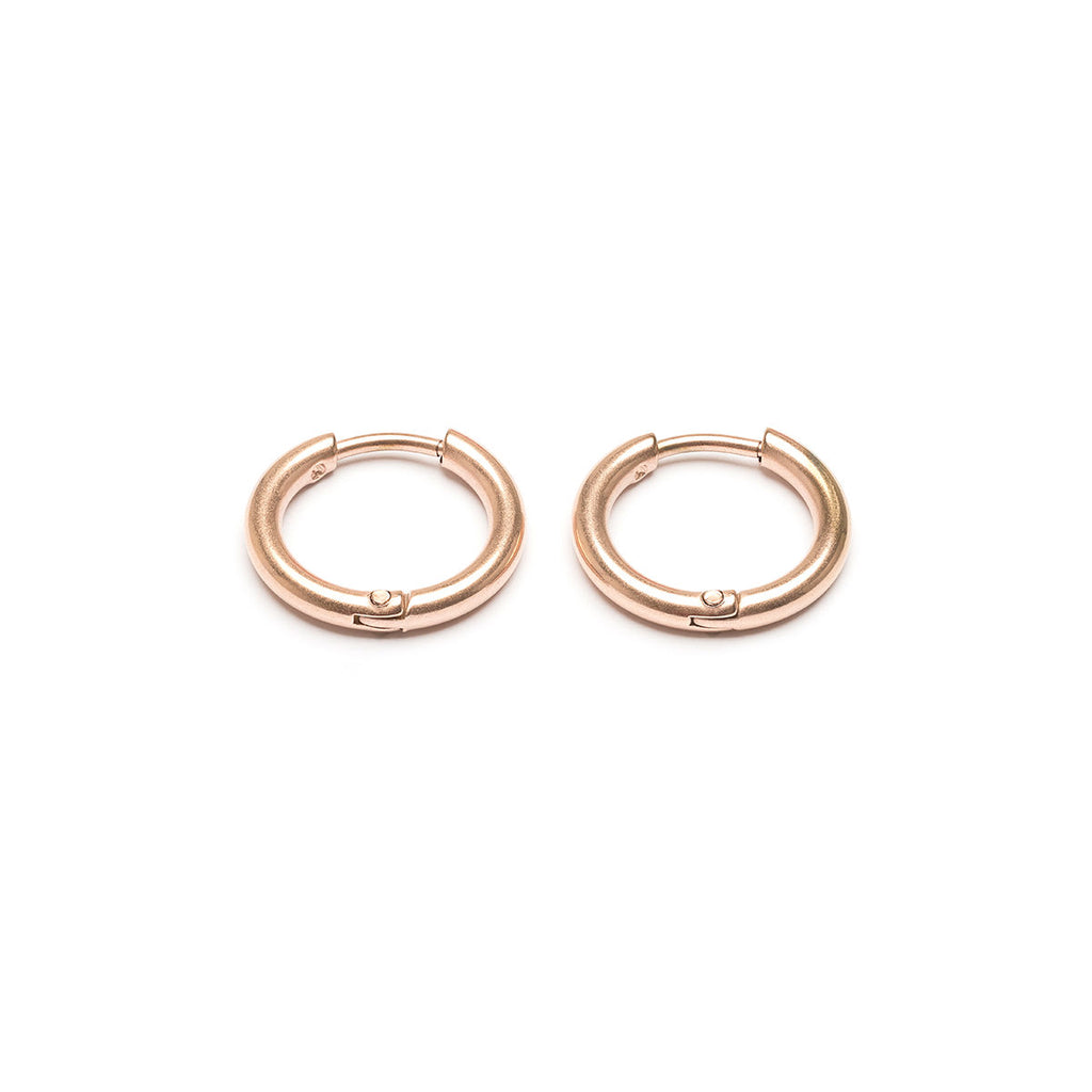 Small Huggies Rose Gold Plated - Simply Whispers