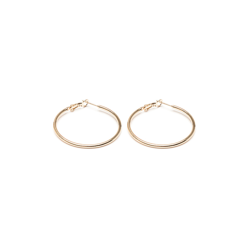 Large Thin Hoop Earrings - Simply Whispers