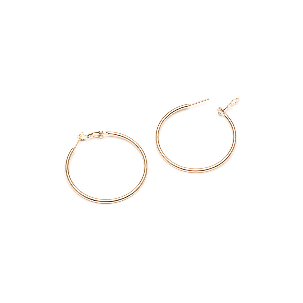 Large Thin Hoop Earrings - Simply Whispers