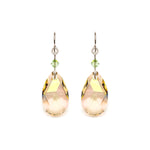 Yellow Drop Crystal Titanium Earrings - Simply Whispers