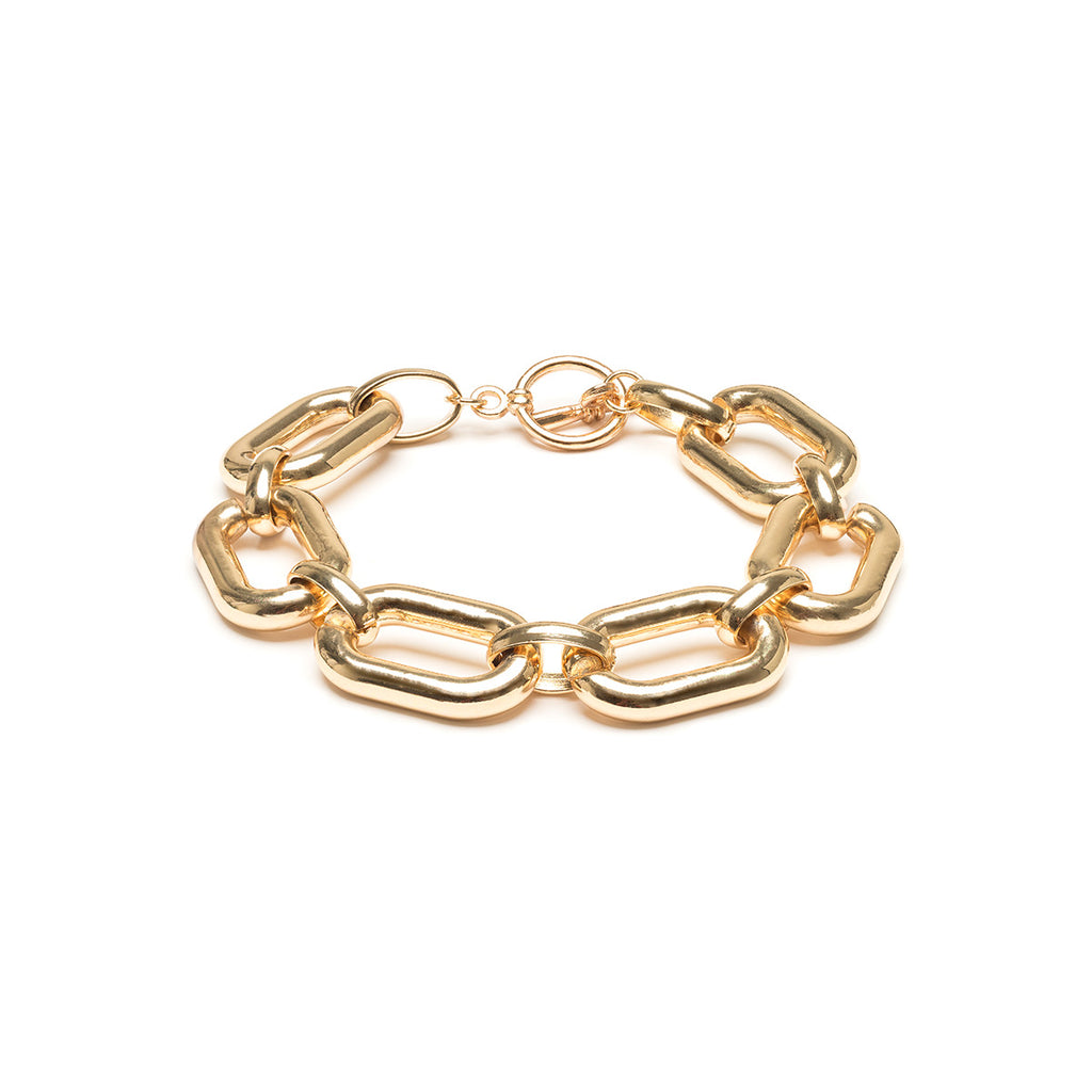 Gold Plated Chunky Link Bracelet - Simply Whispers