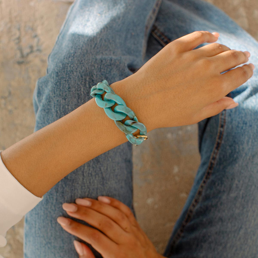 Turquoise Chunky Bracelet - Simply Whispers