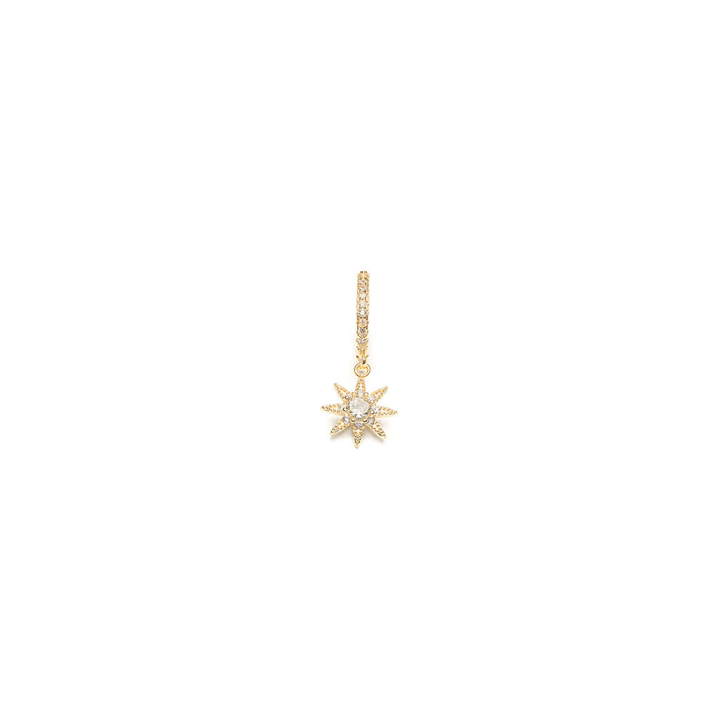 Stardust charm single hoop earring - Simply Whispers