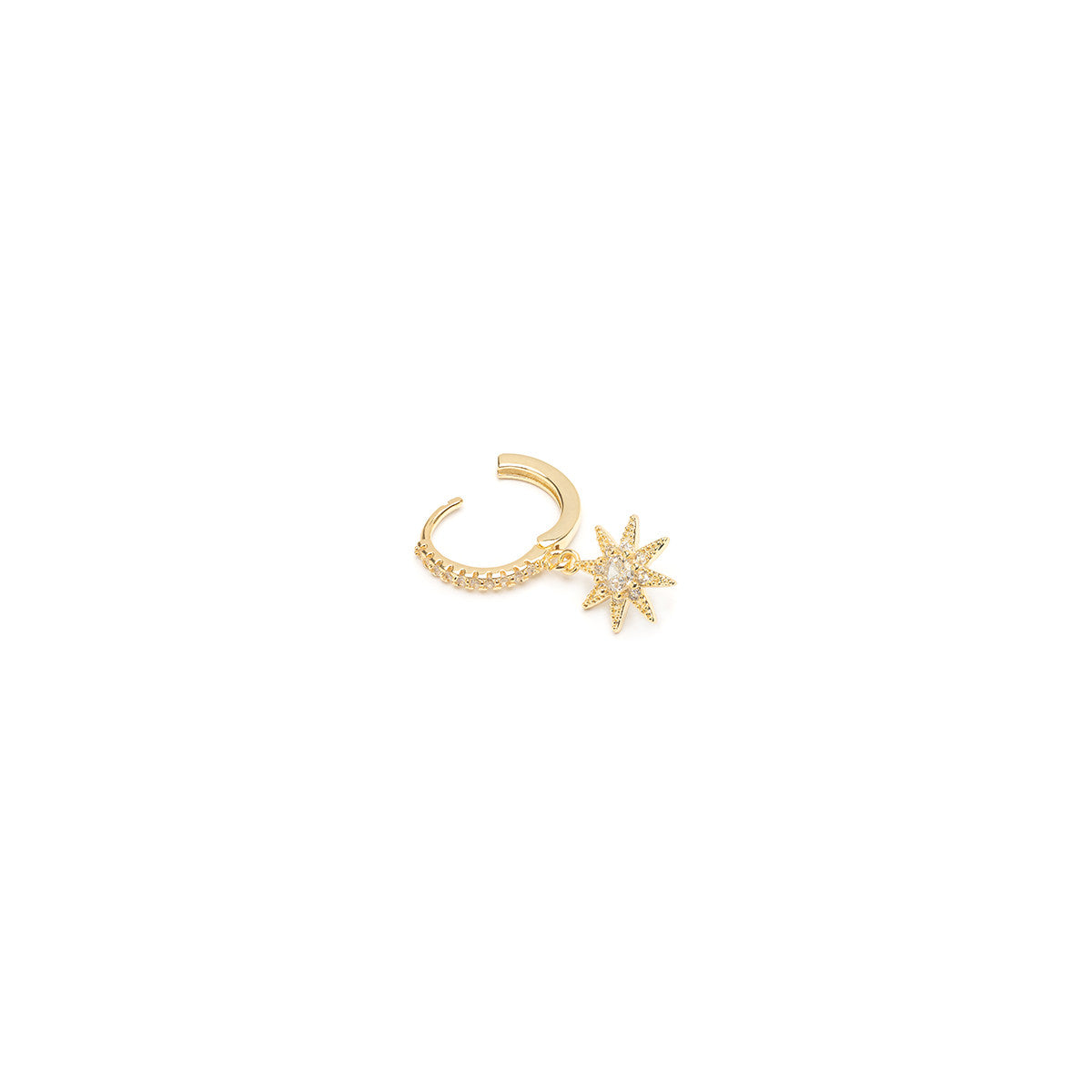 Stardust charm single hoop earring - Simply Whispers