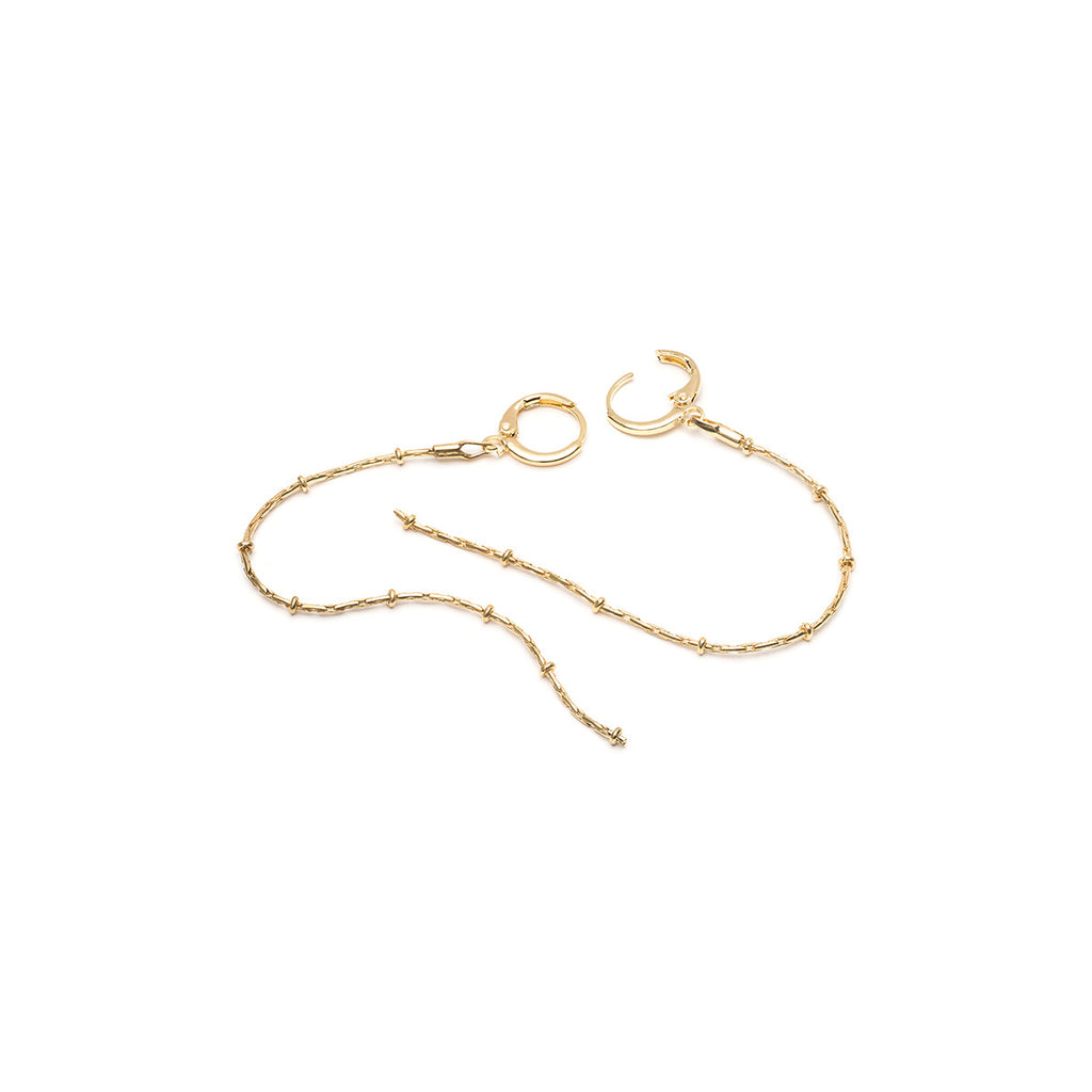 Gold satellite chain dangle earrings - Simply Whispers