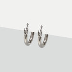 Silver Small Hoop Earrings - Simply Whispers
