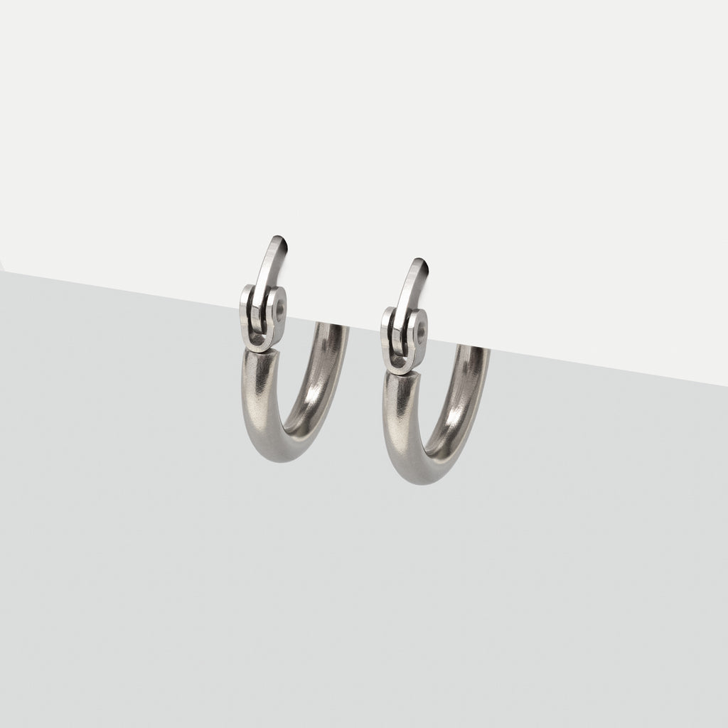 Silver Small Hoop Earrings - Simply Whispers
