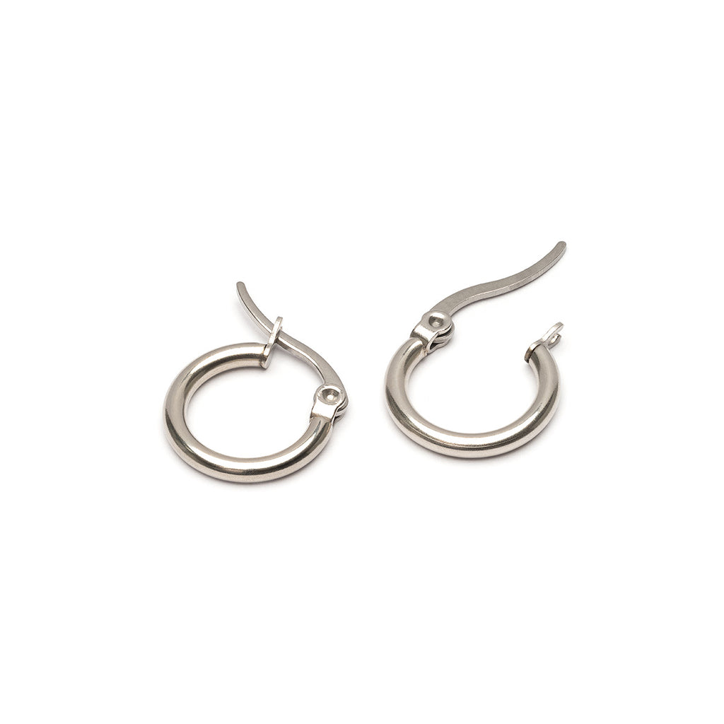 Silver Small Hoop Earrings - Simply Whispers
